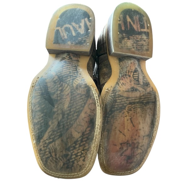 EUC Tin Haul Men's 9.5 D “Money Maker” Leather Western Boots. Worn Couple Times - Picture 8 of 16